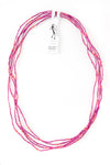 Set/5 Bright Fuchsia 26" Zulugrass Single Strands from The Leakey Collection Default Title