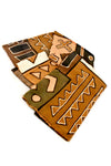 African Earth Tone Bogolan Festival Throw Blanket Default Title