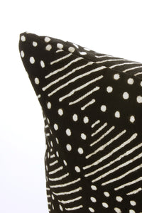 Malian Weaver's Spindle Mudcloth Pillow Cover