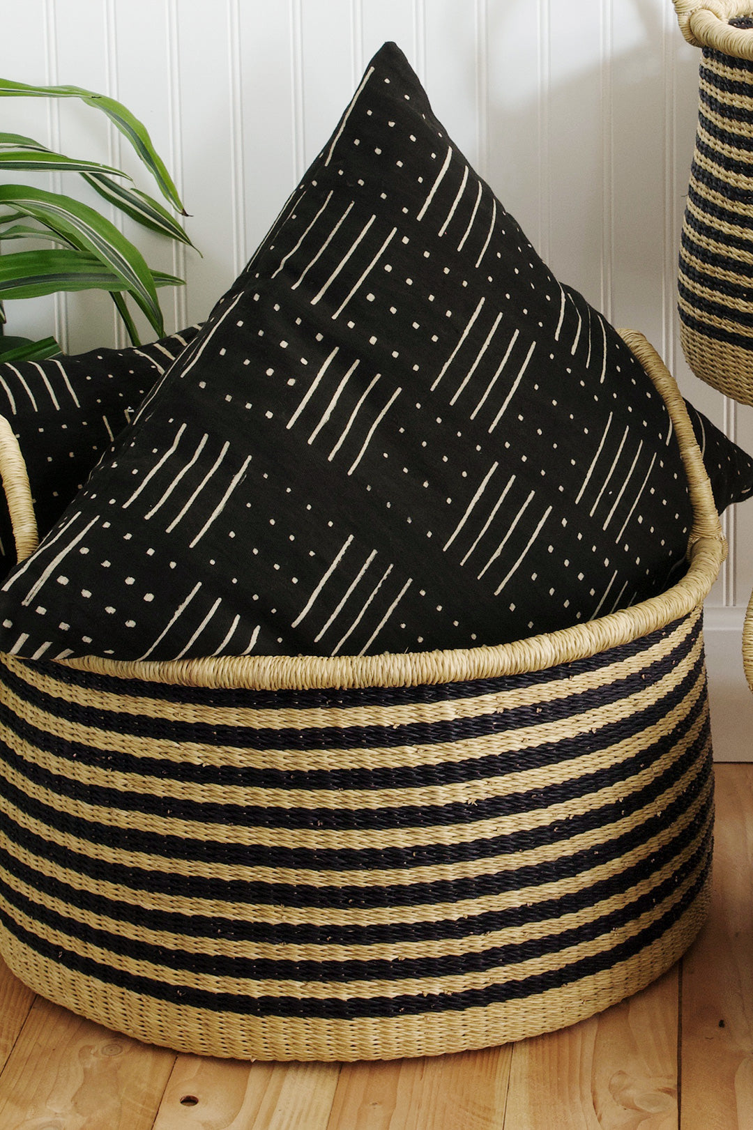 Malian Weaver's Spindle Mudcloth Pillow Cover