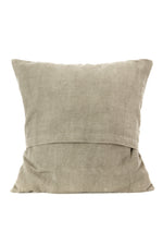 Grey Segou Squares Organic Cotton Pillow with Optional Insert Mali-63A  Pillow Cover