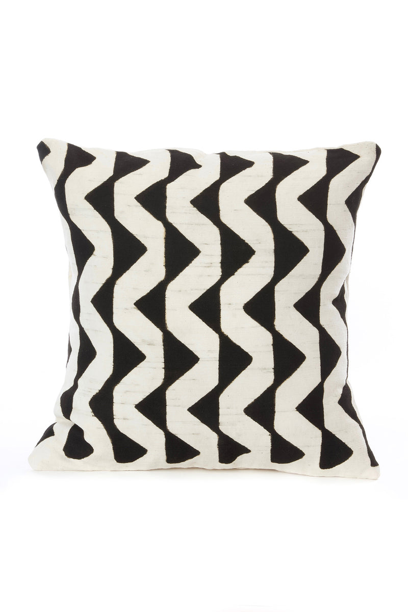 Malian Mudcloth Expedition Organic Cotton Pillow Cover