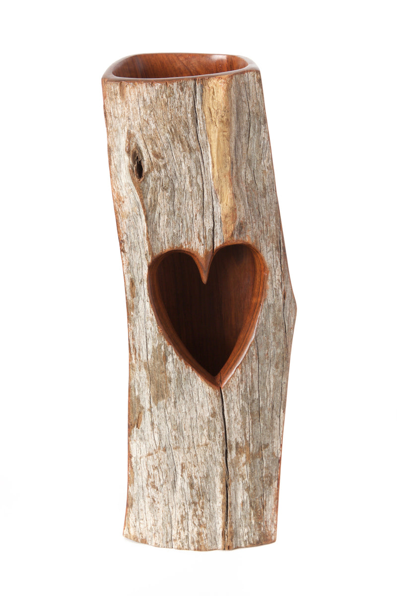 <i> Window to My Heart </i> Large Sandalwood Vase