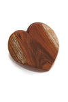 Large Rustic Sandalwood Wooden Keepsake Heart