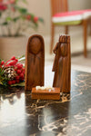 Small Three-Piece Mozambican Sandalwood Nativity