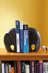 Black Polka Dot Soapstone Elephant Bookends Default Title