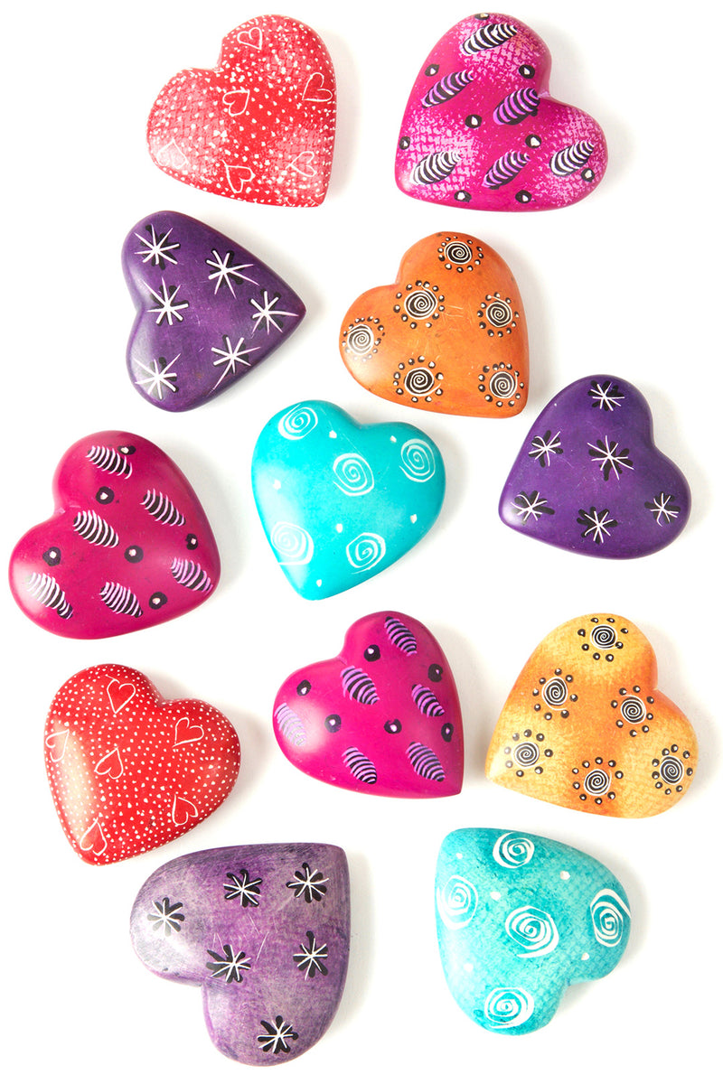 Dozen Miniature Soapstone Hearts Default Title