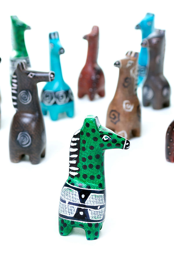 One Dozen Miniature Soapstone Giraffes Default Title