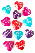 Dozen <i>Bon Voyage</i> Soapstone Heart Keepsakes Default Title