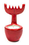 Kenyan Red Reindeer Tealight Candle Holder Default Title