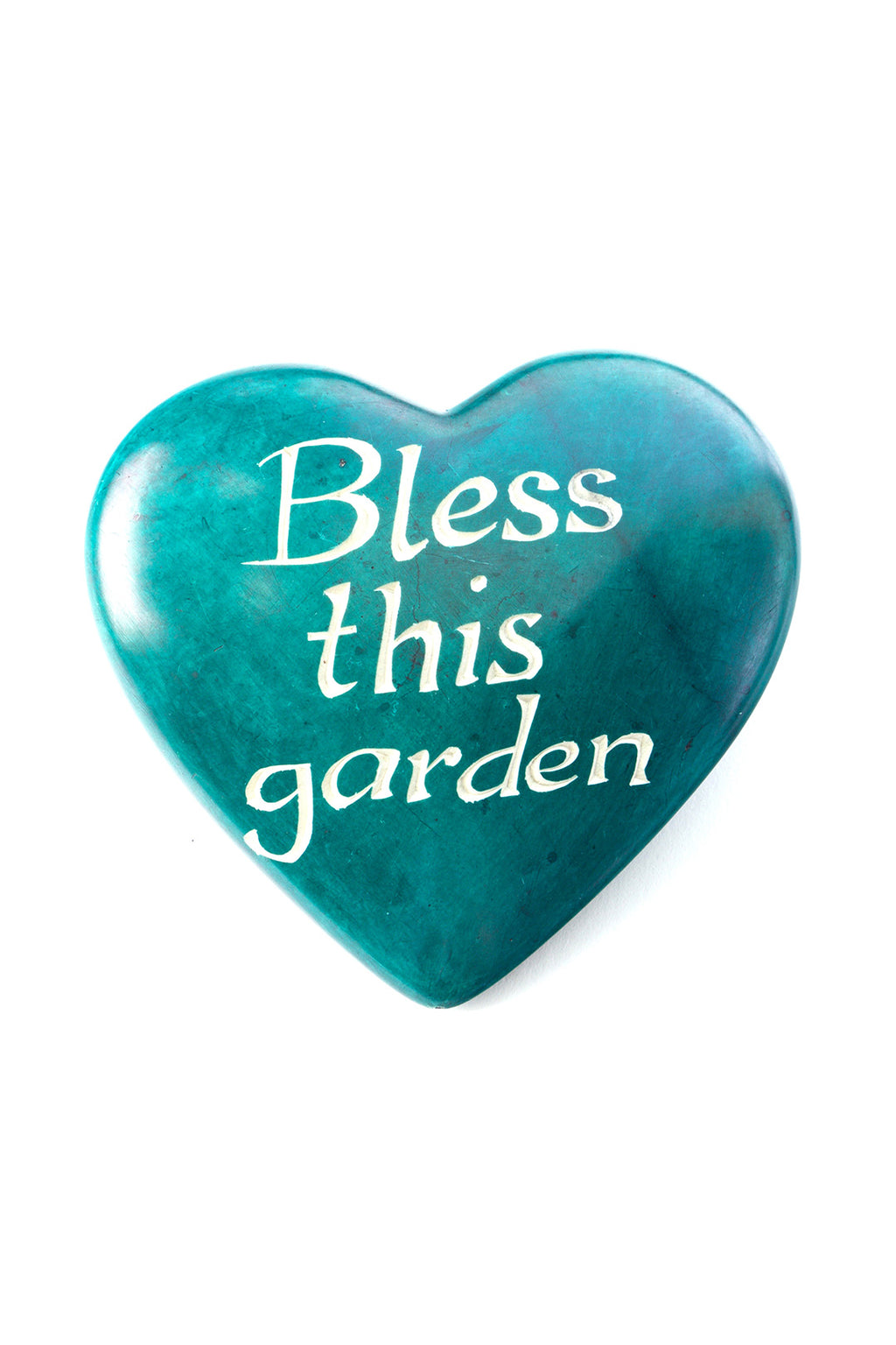 Kisii Stone Wise Words Heart:  Bless This Garden Default Title