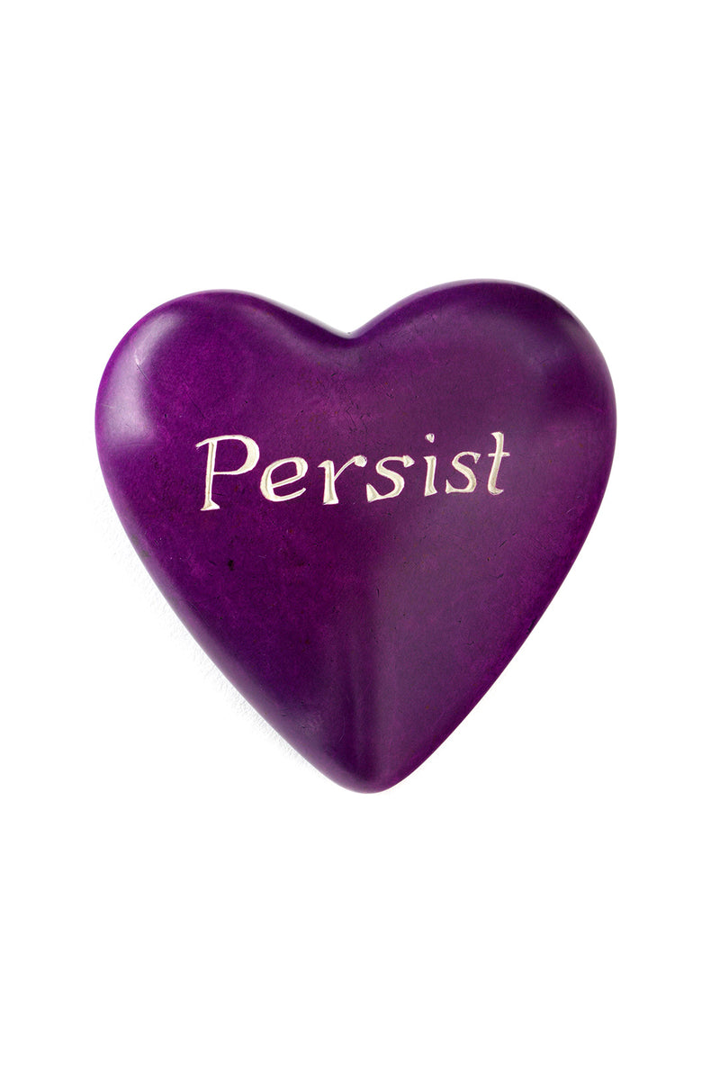 Kisii Stone Wise Words Heart:  Persist Default Title