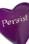 Kisii Stone Wise Words Heart:  Persist Default Title