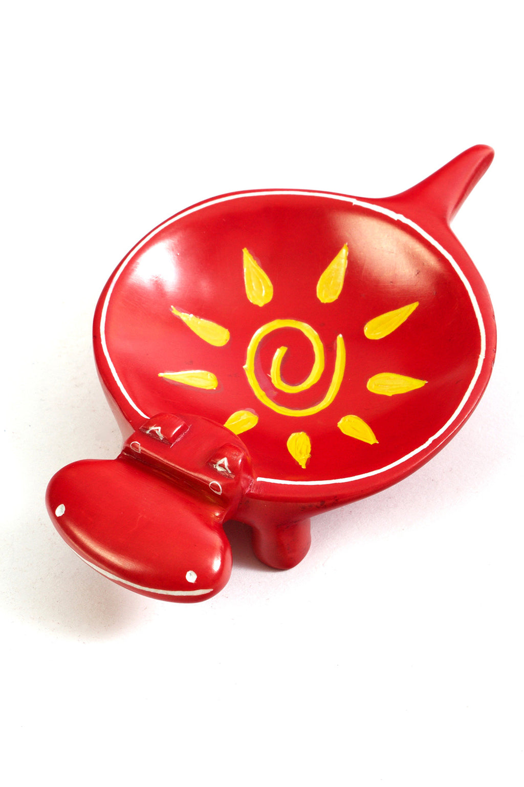 Crimson Sunshine Soapstone Hippo Dish Default Title