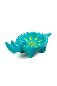 Aqua Sunshine Soapstone Rhino Dish Default Title