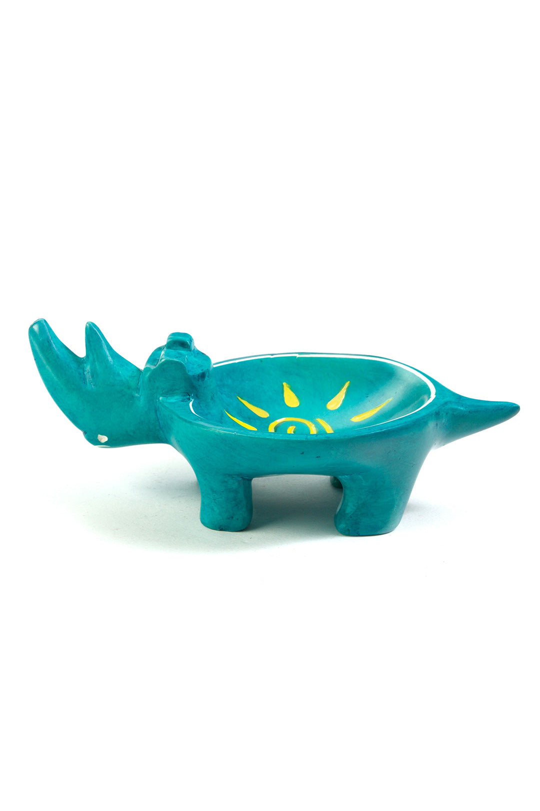 Aqua Sunshine Soapstone Rhino Dish Default Title