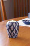 Blue Dash Soapstone Tea Light and Taper Candle Holder Default Title