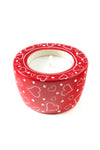 Much Love Red Soapstone Tea Light Candle Holder Default Title
