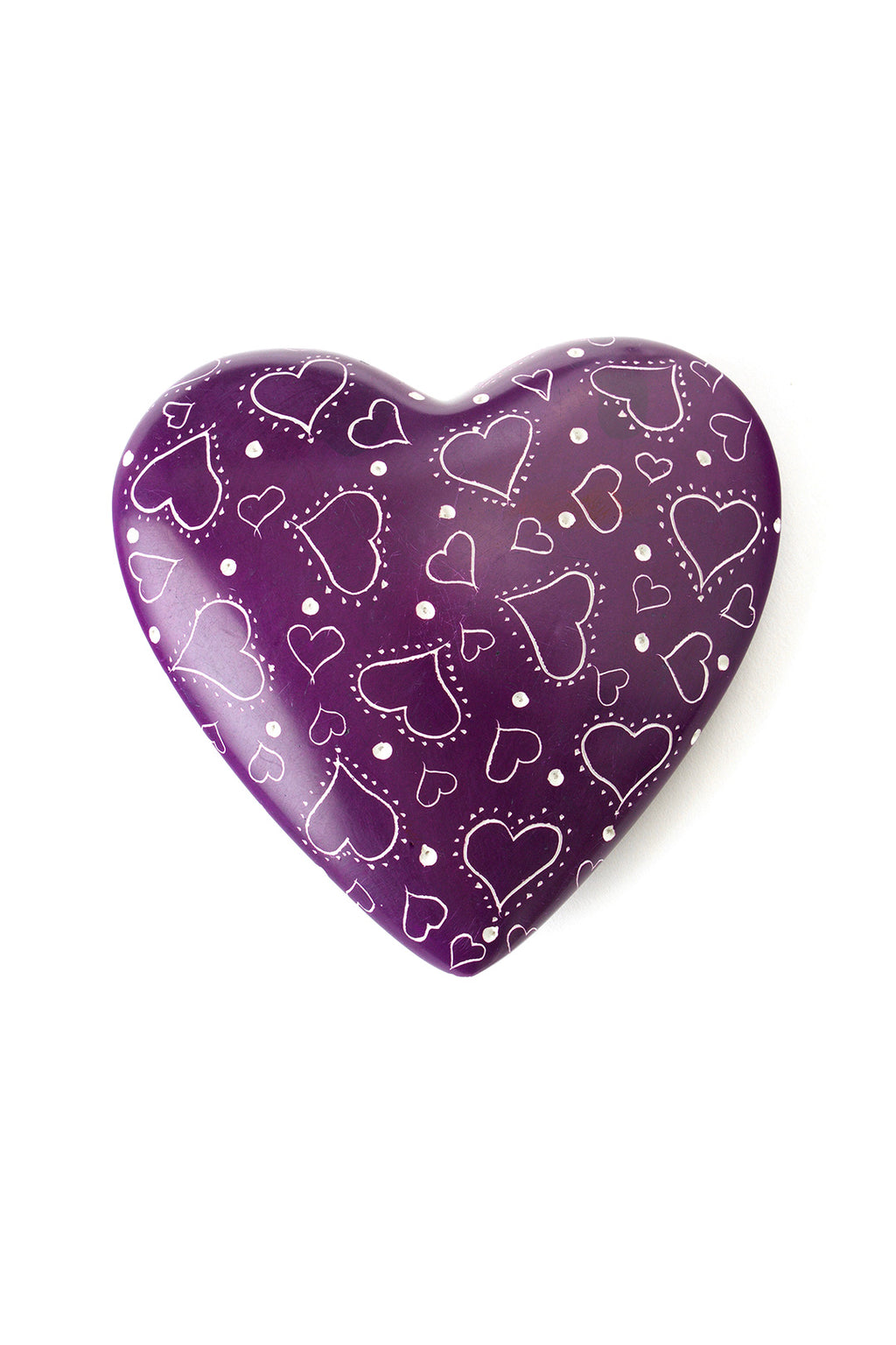 Much Love Purple Soapstone Heart Keepsake Default Title