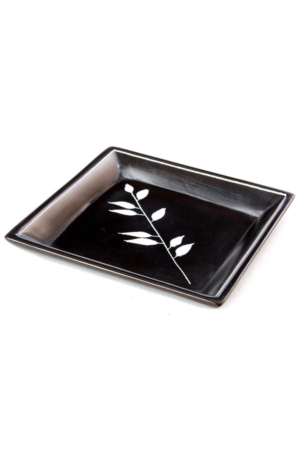 Black Bamboo Soapstone Dishes ND231A Small Dish