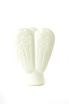 Set of Four White Soapstone Praying Angel Sculptures Default Title