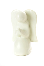 White Soapstone Praying Angel Sculpture Default Title