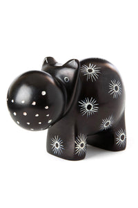 Midnight Milkweed Soapstone Hippo Sculpture Default Title