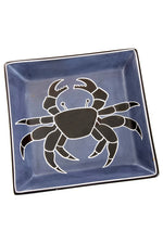 5.5" Slate Coastal Crab Square Soapstone Dish