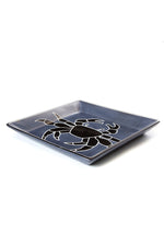 5.5" Slate Coastal Crab Square Soapstone Dish