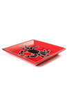 5.5" Crimson Coastal Crab Square Soapstone Dish