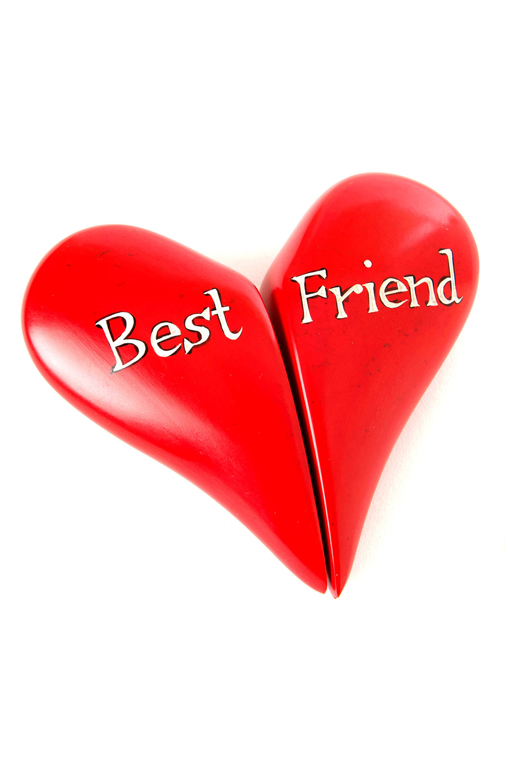 Red Soapstone Best Friend Sharing Heart Default Title