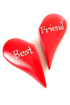 Red Soapstone Best Friend Sharing Heart Default Title