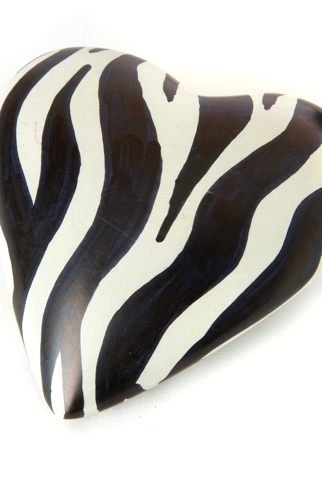 Kenyan Zebra Print Soapstone Heart Keepsake Default Title
