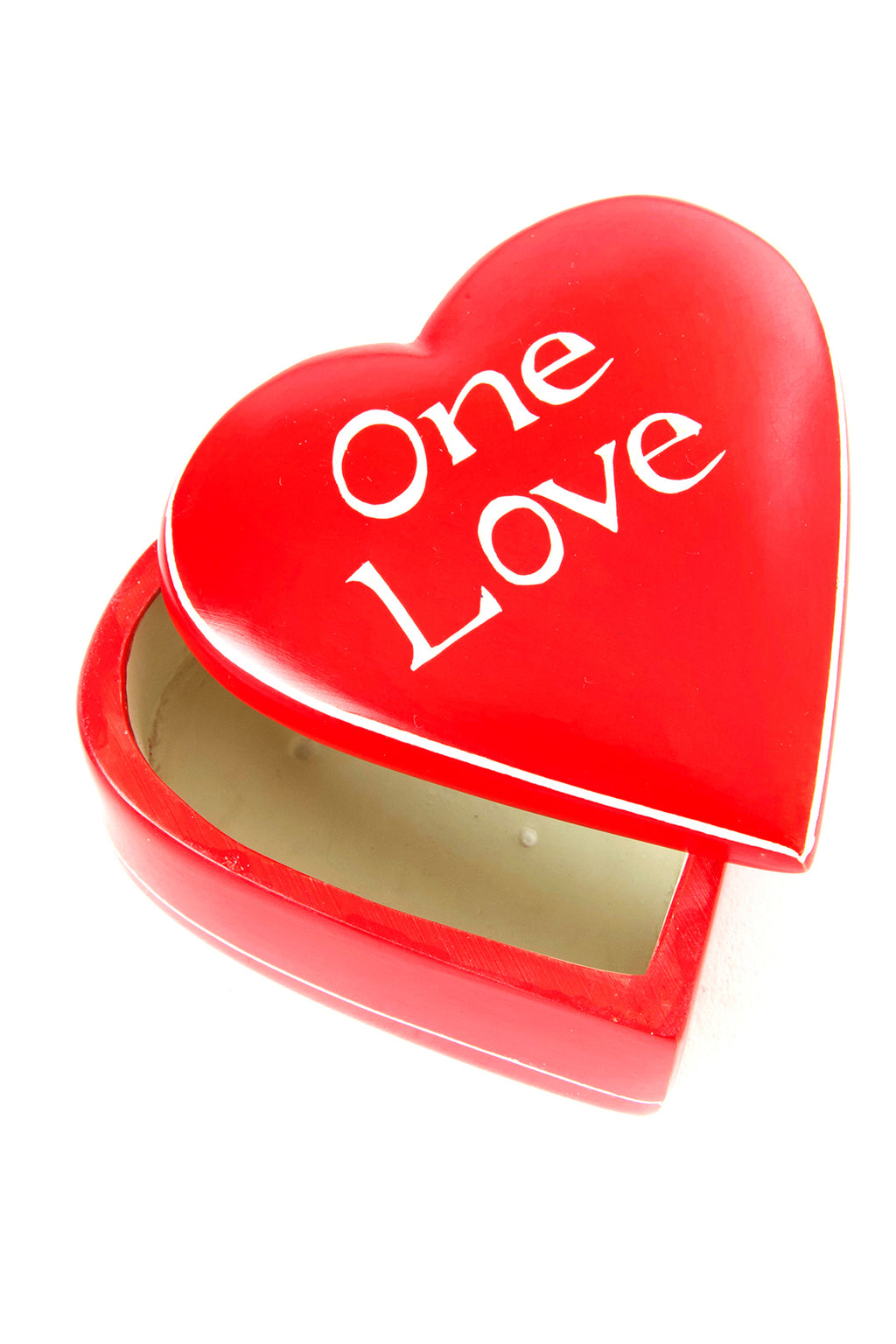 Red <i>One Love</i> Soapstone Heart Box Default Title