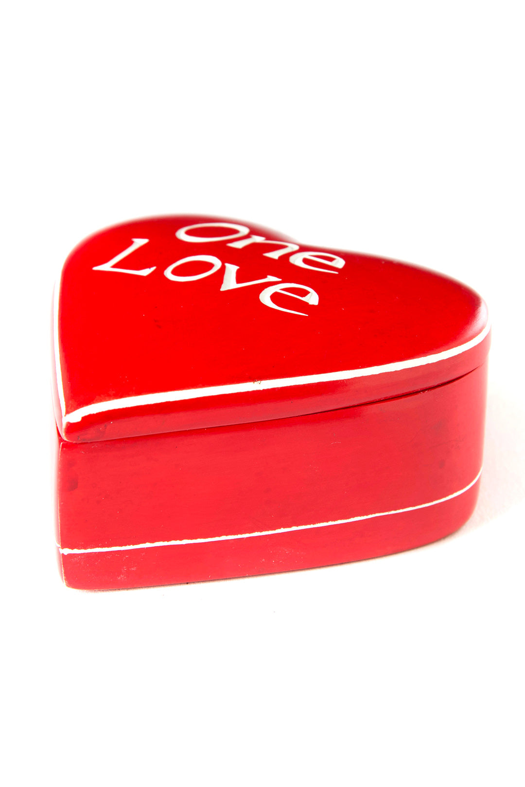 Red <i>One Love</i> Soapstone Heart Box Default Title