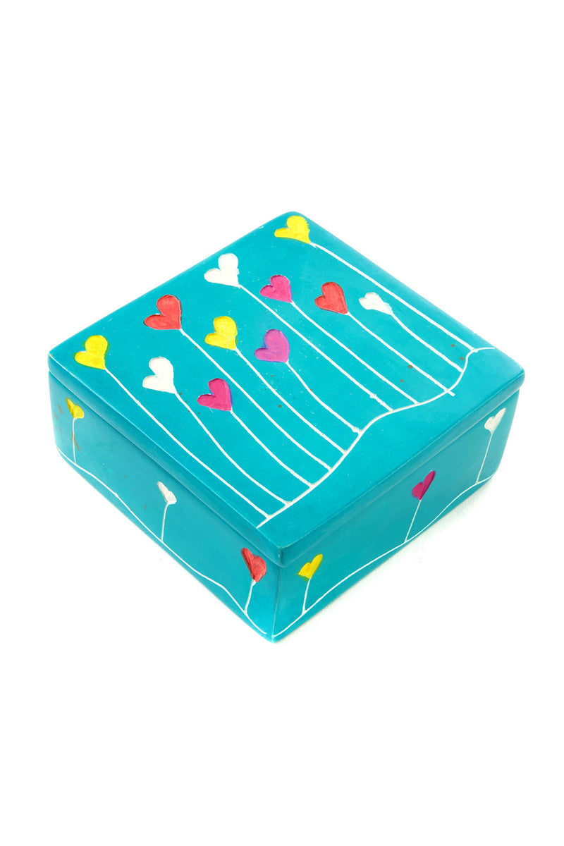 3" Dreamland Soapstone Box in Aqua Blue Default Title