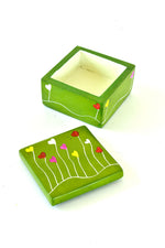 2" Dreamland Soapstone Box in Garden Green