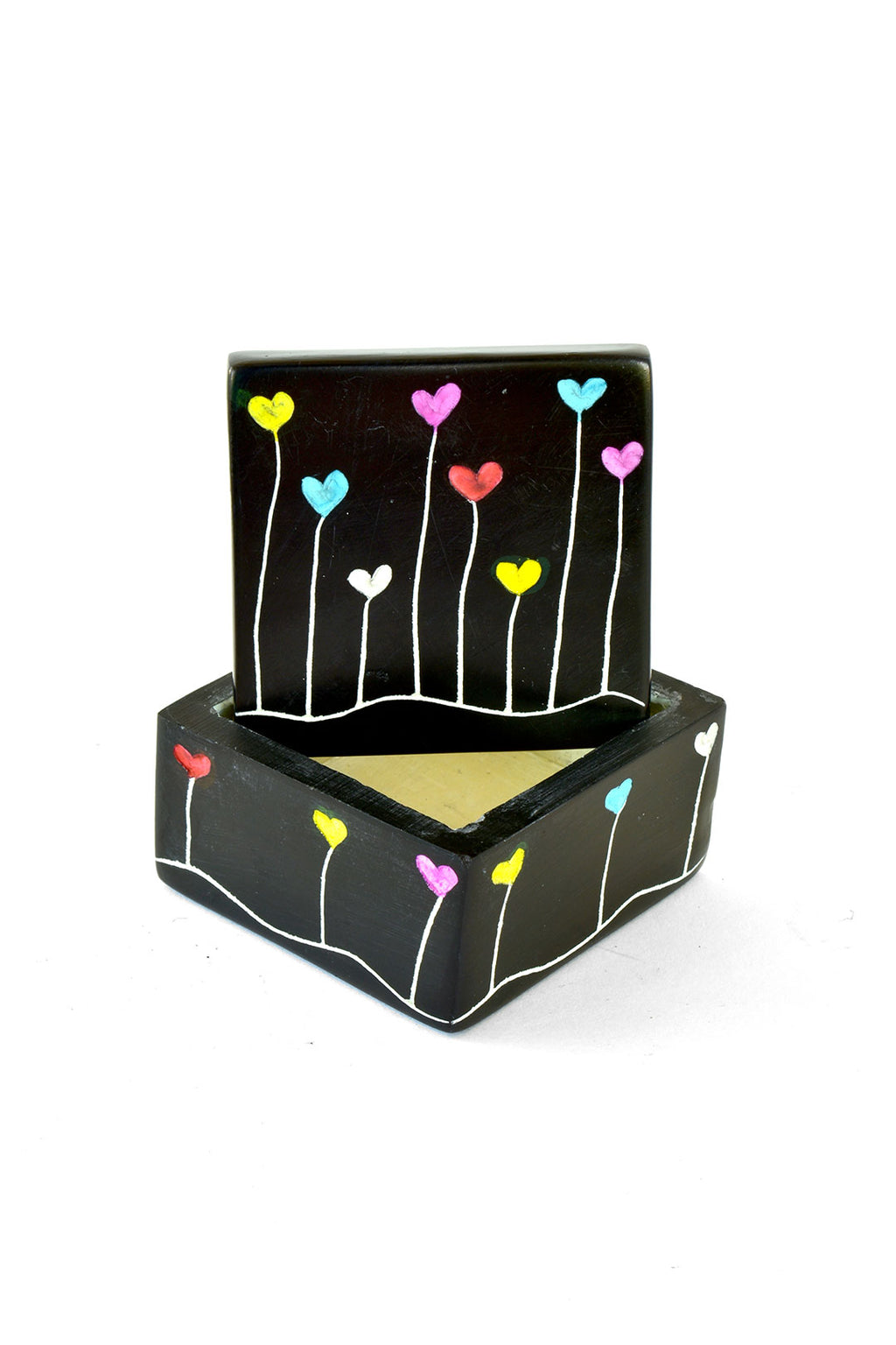 2" Dreamland Soapstone Box in Black