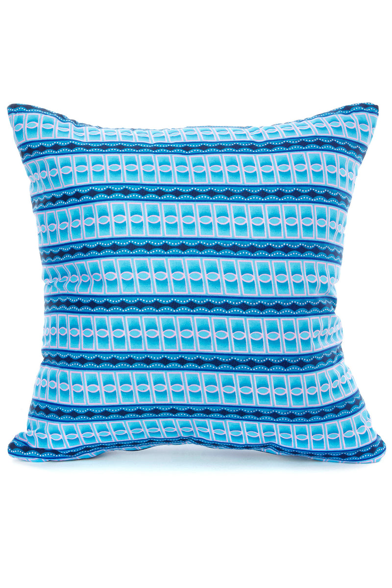 Variations on Blue Pillow Cover from Nigeria