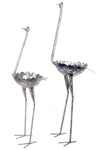 Kenyan Recycled Metal Ostrich Plant Holders