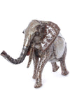 Kenyan Recycled Metal Elephant Garden Art Sculpture
