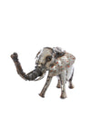 Kenyan Recycled Metal Baby Elephant Sculpture