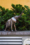 Kenyan Recycled Metal Baby Elephant Sculpture