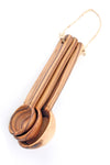 Set of 3 Wild Olive Wood Measuring Spoons Default Title