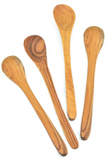 Set of 4 Wild Olive Wood Porridge Spoons