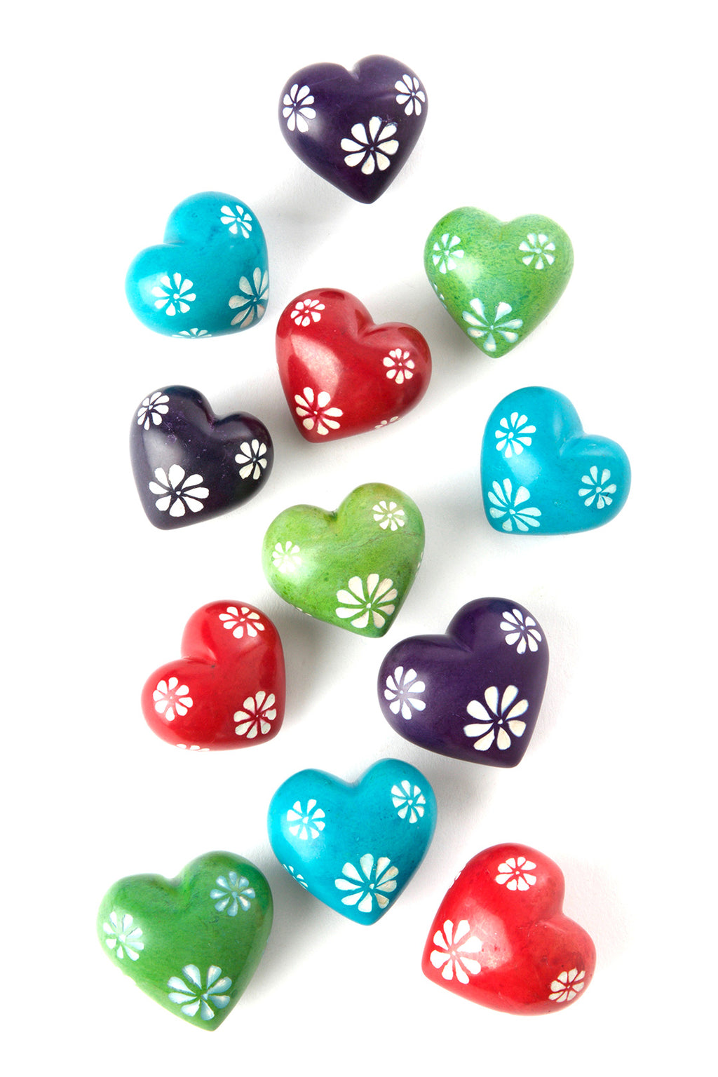 Dozen Soapstone Rainbow & Flower Sweet Hearts Default Title