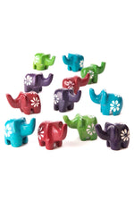 Rainbows & Flowers Dozen Miniature Elephants Default Title