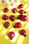 One Dozen Miniature Soapstone Good Luck Lady Bugs Default Title