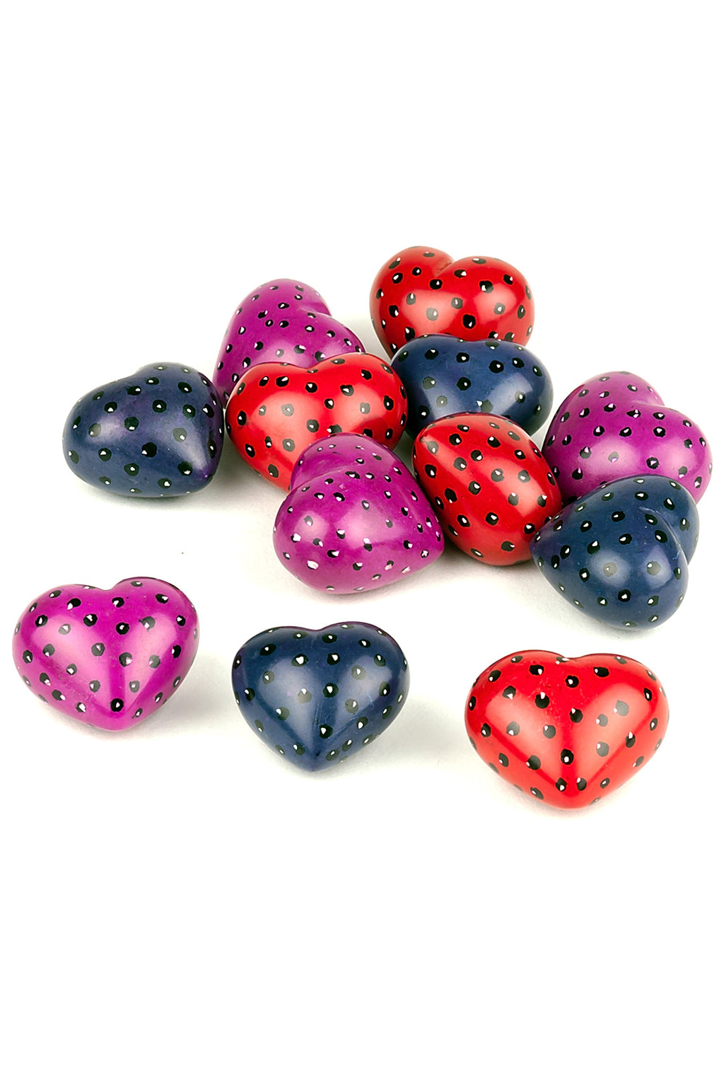 Dozen Kenyan Bespeckled Mini Hearts Default Title