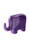 Purple Bashful Zig-Zag Elephant Soapstone Sculptures RM39F  Large Elephant